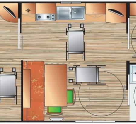 Mobil-home pour 3 personnes